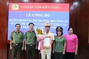 Colonel Tran Van Cung appointed as Deputy Director of Kien Giang provincial Police